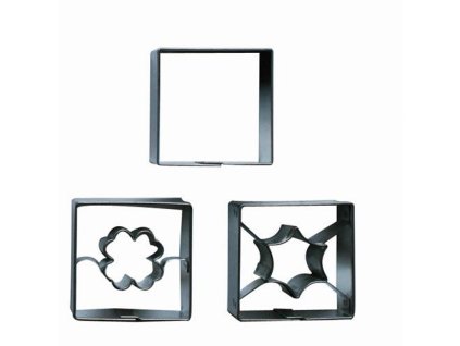 vykraj.cukroví ČTVEREC sada 3díl.