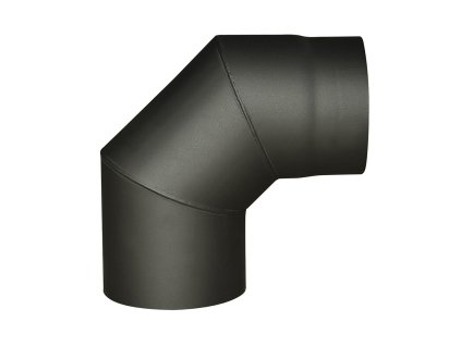 koleno kouřové 125mm/90st.t.1,5mm ČER