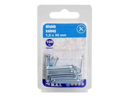 hřebík kalený 30x1,5mm Zn (100ks)