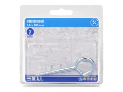 hák lustrový 100x5,8mm lesk  (2ks)