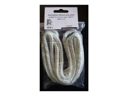 šňůra izolační 10x10mm (500°C) ISOTEM 10 (2m)
