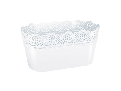 truhlík LACE 28,5x13,5x15,5cm BÍ (S449)