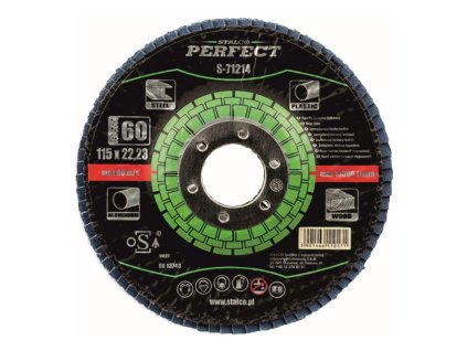 kotouč lamelový 115x22,23mm zr. 40 korundový STALCO