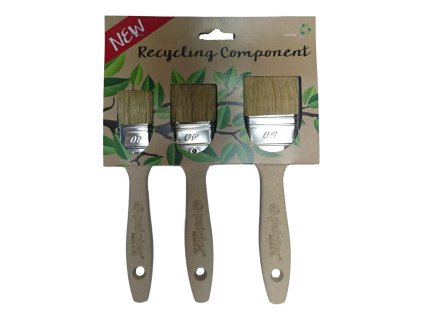 štětec natírací plochý ECO RECYCLING sada 3díl.(30,40,50mm)
