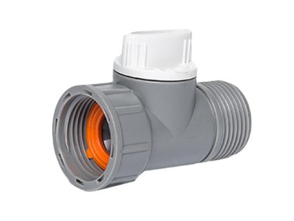 adaptér s ventilem, vnitřní a vnější závit 3/4", WL-2232, WHITE LI