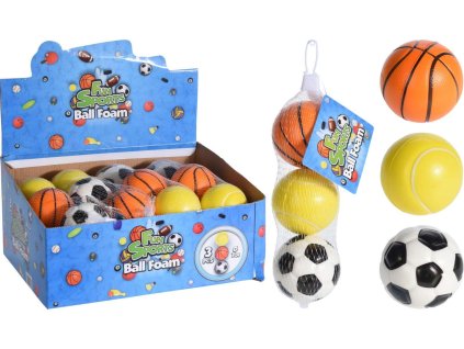 míček pěnový 7cm (3ks)