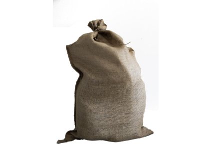 pytel jutový  95x56cm, velmi hustá tkanina, s úvazkem