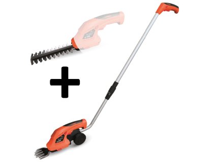 nůžky aku na trávu, keře, 7,2V Li-Ion teleskop.tyč s kolečky  ASIST