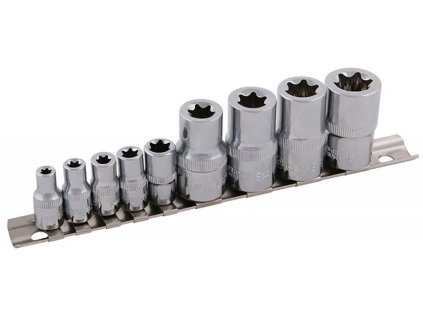 sada 1/4", 1/2"   9díl. hlavic TORX, E5-E18 FESTA