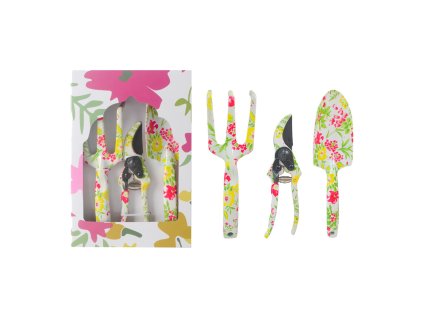 nářadí zahradní sada  3díl., dekor, Al