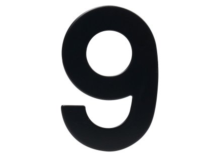 číslo domovní č.9  95mm nerez ČER