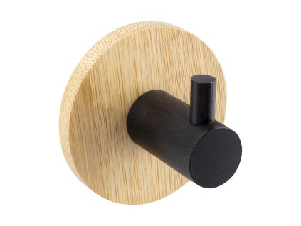 věšák  5x5x3,5cm samolepicí bambus/kov.ČER