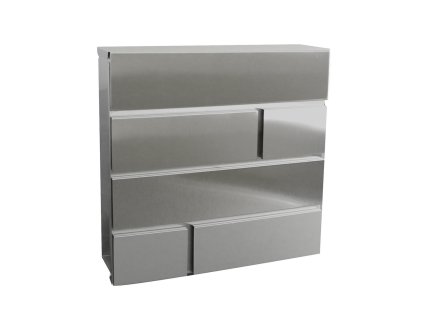 schránka poštovní BRICKS 370x370x105mm nerez