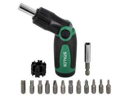 šroubovák ráčnový sada 13díl.  STALCO