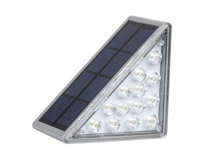 světlo na schody solární 8x5,5x8cm 13LED BÍ světlo, PH