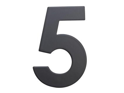 číslo domovní č.5  75mm nerez ČER