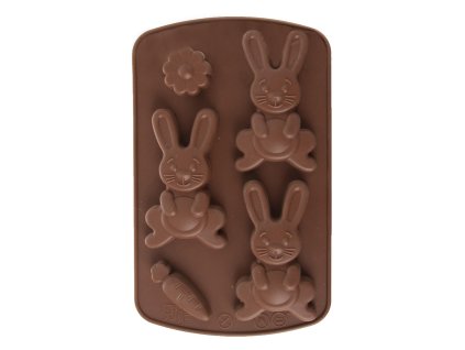 forma ZAJÍČCI 3ks 21x13,5x1,5cm silikon HN