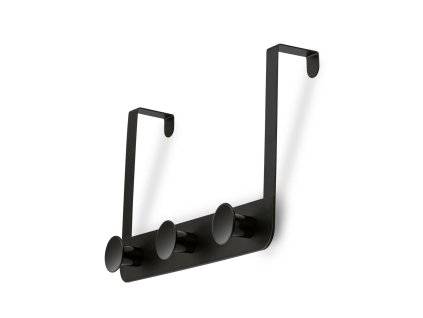 věšák na dveře 3 háčky 30x20cm kov ČER