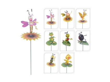 zápich ZVÍŘÁTKA Z LOUKY v.59,5cm, mix 8 druhů