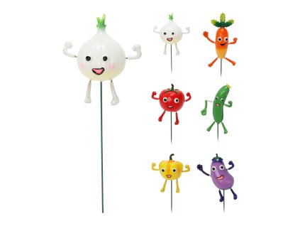 zápich ZELENINA v.68,5cm, mix 6 druhů