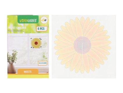 mucholapka okenní KVĚTINA 9,5x9,5cm (4ks)