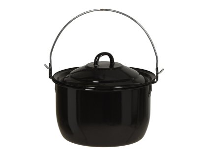 hrnec závěsný 20cm, 3,3l, s poklicí, smalt/uhlík.ocel ČER
