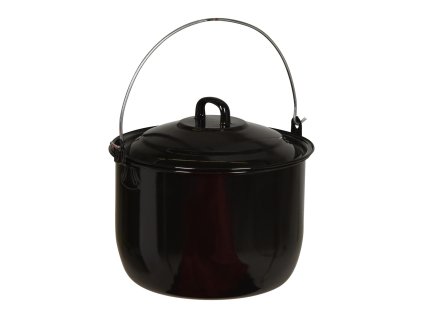 hrnec závěsný 24cm, 6,7l, s poklicí, smalt/uhlík.ocel ČER
