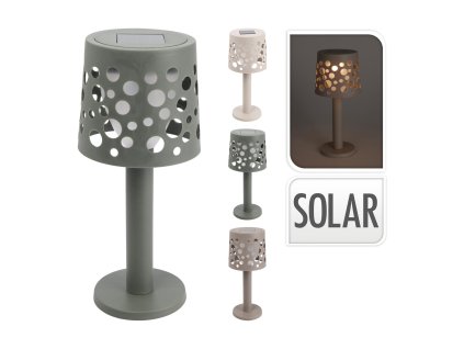 lampa solární stolní LED pr.stínidla 7,5/9cm v.21cm PH mix barev