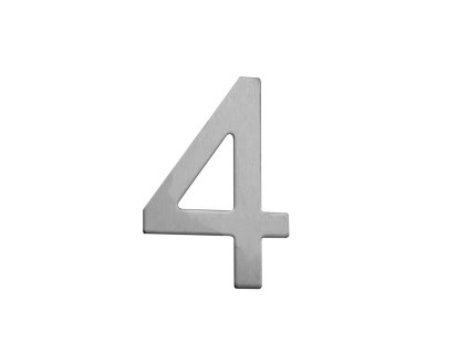 číslo domovní STAR č.4 75mm nerez