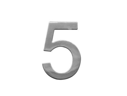 číslo domovní STAR č.5 75mm nerez