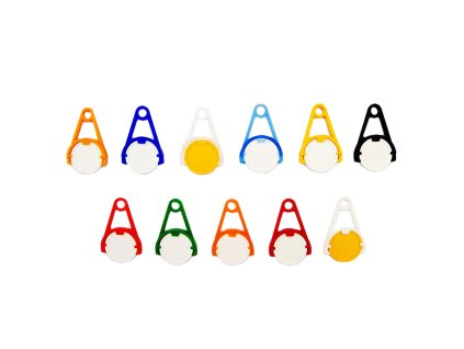 přívěšek na klíče ŽETON PH mix barev (5ks)