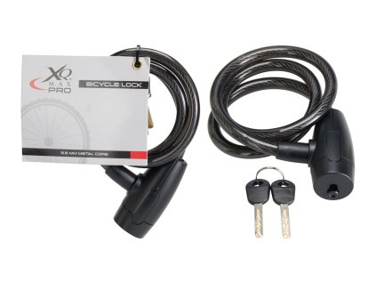 zámek lankový 10x800mm 2 kl.