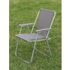židle zahradní 53x47,5x39/75cm skládací kov/textil ANTR