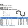 S hák nerez A2 (Varianta 2mm nerez A2)
