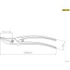 nůžky na plech 250mm  vystřihovací 2344