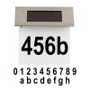čislo domu LED solární 18,5x19x5,2cm 4LED nerez/PH