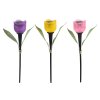 lampa solární pr. 4,8cm, v.30,5cm, 1LED, TULIPÁN, PH mix barev