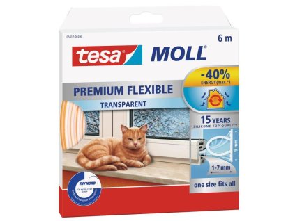 29886 1 148772 tesneni do oken silikonove d 9 x 7 mm x 6 m bile tesa 0a