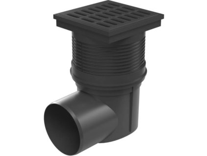 30723 1 149740 vpust kanalizacni bocni d 110 mm sucha klapka plastova mrizka cerna enpro 0z