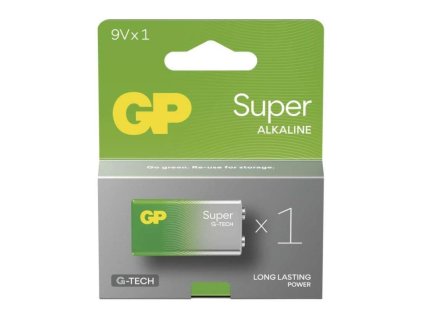 187572 1 108898 baterie gp super 9v 6lr61 blistr 0a