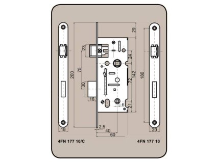 33222 177102 zamek stavebni 6072 zz levy 1z