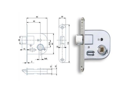 33198 1 177041 zamek stavebni zs04 se zajistovaci strelkou pravy 0a