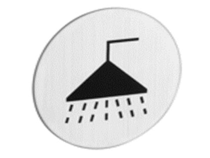 29511 1 148315 znak rozlisovaci koupelna 75 mm samolepici nerez 0z