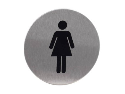 29499 1 148311 znak rozlisovaci wc zeny 75 mm samolepici nerez 0z