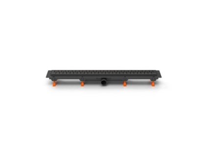 30423 zlab podlahovy linearni 750 mm d 40 mm bocni medium mat cerny enpro