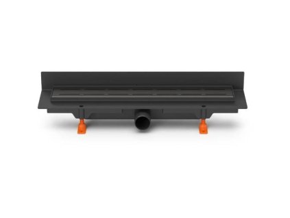 136797 zlab podlahovy linearni ke stene 450 mm d 40 mm bocni klasik floor cerna