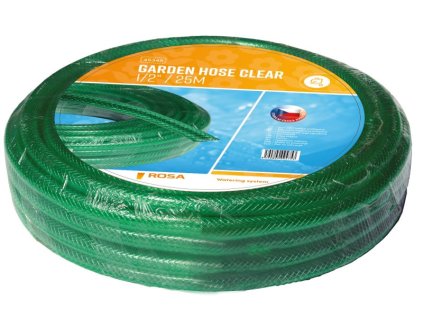 309779 hadice pruhledna rosa 1 2 quot 25m