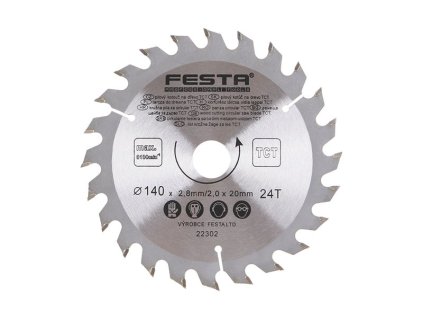 303047 kotouc pilovy festa sk 140 2 8 20mm 24t