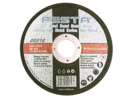 302885 kotouc rezny festa na kov 150x1 2x22 2mm