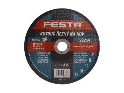 302957 kotouc rezny festa na kov 180x1 6x22 2mm
